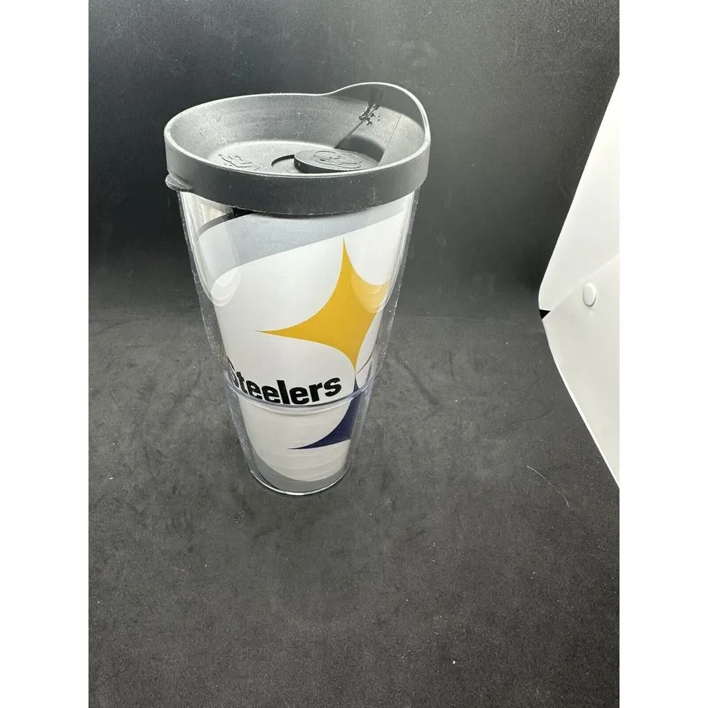 Tervis Double Walled NFL Pittsburgh Steelers Insulated Tumbler Cup 24Oz with Lid